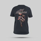 “Zoë Tauran - Floral Black T-Shirt”