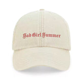 'Sad Girl Summer' cap, sand
