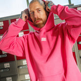 ‘Spraypaint’ hoodie roze
