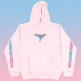 batcat hoodie pink