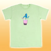 boba tee light green