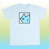 boxcat scribble tee light blue