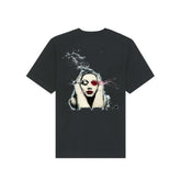 Laui Thinking Lady Design Black T-Shirt