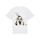 Laui Thinking Lady Design White T-Shirt