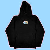 oval booty hoodie black
