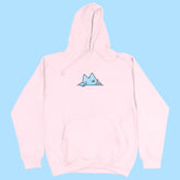 paw off hoodie light pink