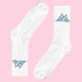 paw off socks white