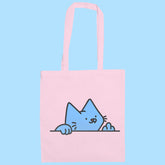 paw off totebag light pink