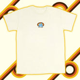 retro logo tee natural