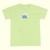 sick of you tee light green