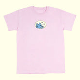 sick of you tee light pink