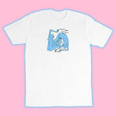 the cut tee white