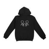 BENR "Stick figure" Hoodie in Black