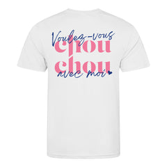 "Voulez-Vous" T-shirt Wit Unisex