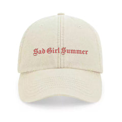 'Sad Girl Summer' cap, sand