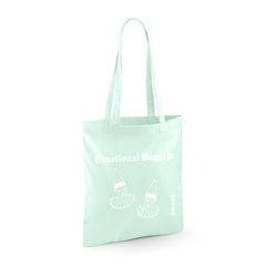 Emotional Baggage tote bag, blue