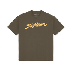 NGHBRS "SEVENTIES" MILITARY GREEN T-SHIRT