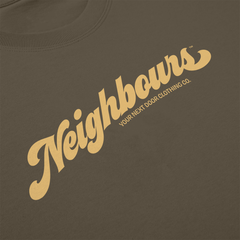 NGHBRS "SEVENTIES" MILITARY GREEN T-SHIRT