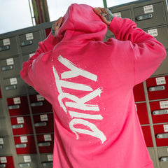 ‘Spraypaint’ hoodie roze