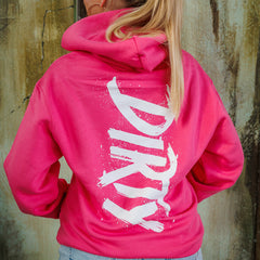 ‘Spraypaint’ hoodie roze