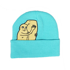 booty beanie blue