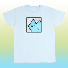 boxcat scribble tee light blue