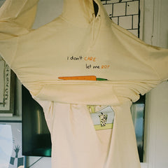 carrot hoodie cream