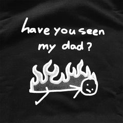 dad hoodie black
