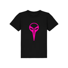 De Kraaien Kid’s Zwart T-shirt med een Roze Kraai