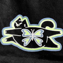 fatcatfly tee black