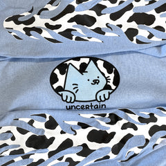 flayon cow longsleeve blue