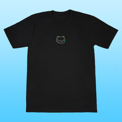 frog holo tee black