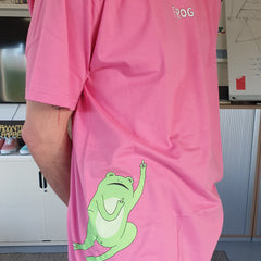 frog you tee pink