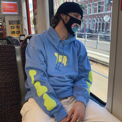 frowg hoodie blue