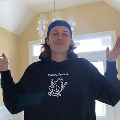 fuck it hoodie black