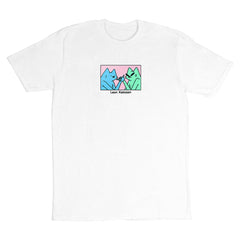hand shake tee white