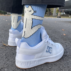 hugger socks blue