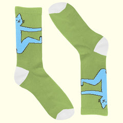 hugger socks green