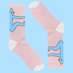hugger socks light pink