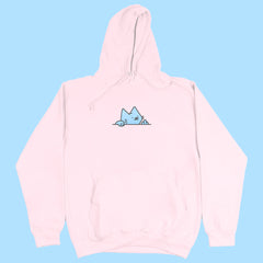 paw off hoodie light pink
