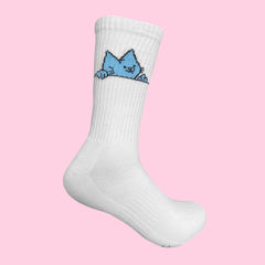 paw off socks white