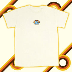 retro logo tee natural