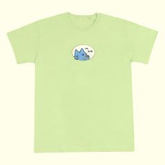 sick of you tee light green