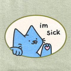 sick of you tee light green