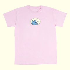 sick of you tee light pink