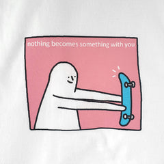 something tee white
