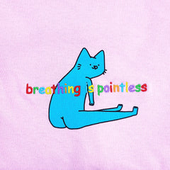 breathing is pointless light pink