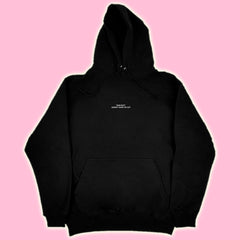 the cut hoodie black