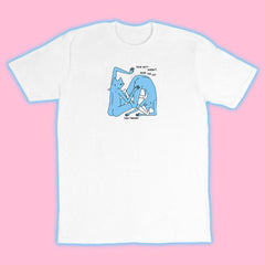 the cut tee white