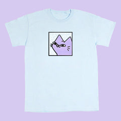tobba scribble tee light blue